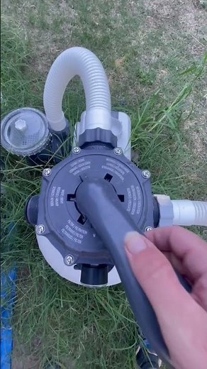 Backwashing Intex Sand Filter Pump In Less Than 60 Seconds #Intex #AboveGroundPool #SandFilterPump
