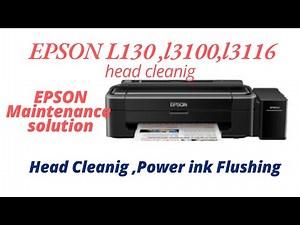How to cleaning Head Epson L130 ,Epson L130 Power Ink Flushing windows 10 ,11 ,