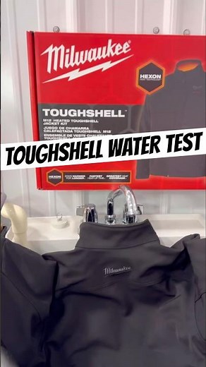 💧Milwaukee TOUGHSHELL Heated Jacket Water Test #tools
