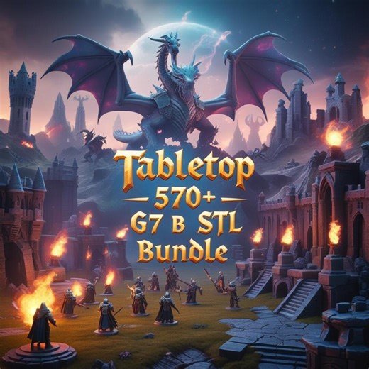 570  GB Tabletop STL Bundle | 3D Print Miniatures & Terrain | Printable Stl Files Pack | RPG Dnd Tabletop Models | Digital Download - Etsy