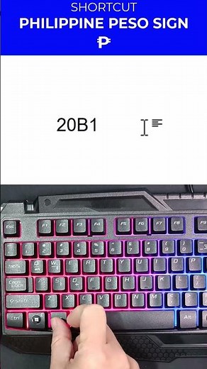 Word Shortcut: How to Type Philippine Peso Symbol (₱) in Microsoft Word