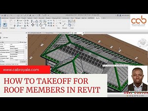 HOW TO TAKEOFF FOR ROOF MEMBERS IN REVIT