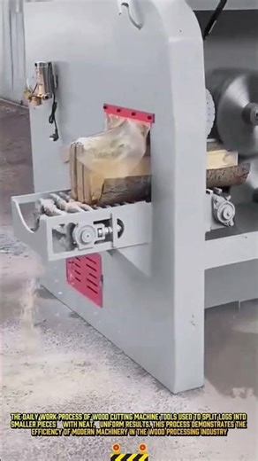 Powerful Log Splitting Process! The Easiest Way to Cut Wood #dailywork #woodcutting