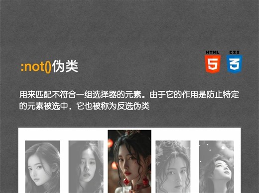 css :not()伪类