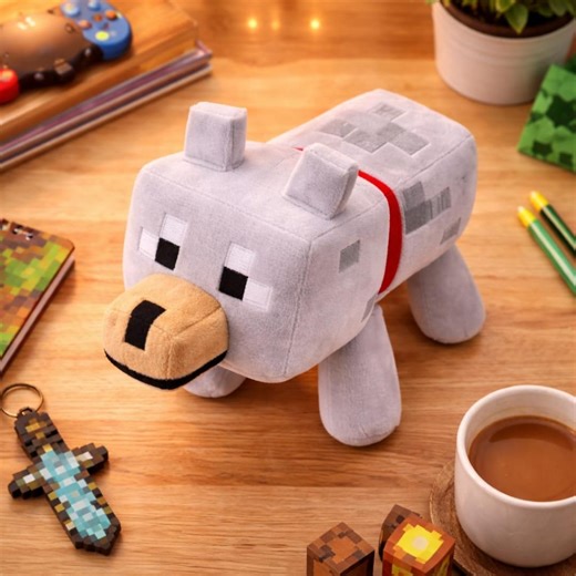 Wolf Plush Toy Soft Stuffed Animal Doll - Etsy Canada