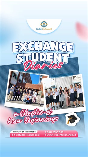 Exchange student diaries : A journey to new beginnings✨ Student exchange sejatinya bukan hanya perjalanan kamu menempuh studi di sebuah tempat yang berbeda. akan tetapi ini juga soal peluang menemukan jati diri dan versi terbaik dirimu melalui pengalaman beradaptasi dengan lingkungan dan kehidupan sosial baru. Tidak hanya itu, kamu juga bakal merasakan akses pendidikan berkualitas di kampus-kampus top dunia dan pengalaman pertukaran budaya yang mungkin pada awalnya membuat dirimu shock hehe. But
