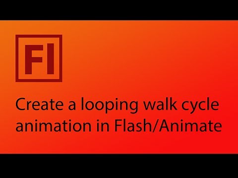 How to create a looping walk cycle animation in Adobe Animate (Flash)