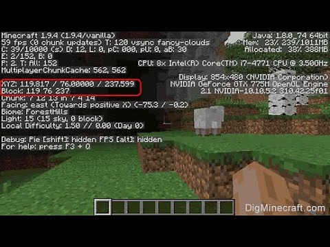 TUTORIAL MINECRAFT ITA. LE COORDINATE