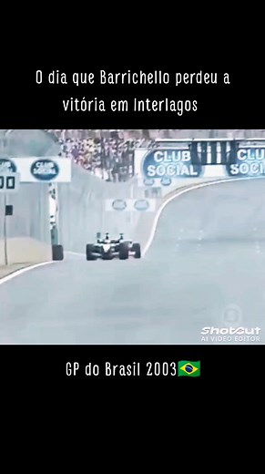 A emocionante corrida de Rubens Barrichello no GP do Brasil 2003