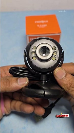 Frontech 2251 480P HD USB Webcam with Built-in Microphone & LED Light | 30 FPS | Auto White Balance