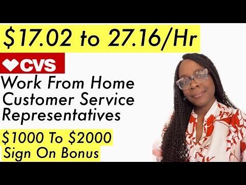CVS Hiring Work From Home Customer Service Representatives