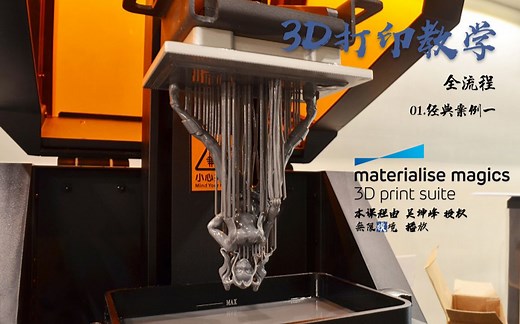 3D打印软件Magics 19使用教程_全流程 01.经典案例一