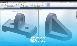 Mind Luster - Learn SolidWorks Practice Exercises for Beginners 5 SolidWorks Part Modeling Tutorial