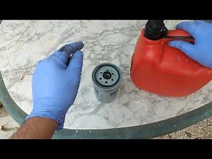 Replacement of the fuel filter of the Fiat Ducato