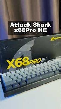 ATTACK SHARK X68 HE PRO | MAGNETIC KEYBOARD 🧲 | REVIEW #ATTACKSHARK #SHORTS