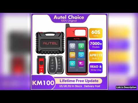 Autel KM100 KM100X Key Fob Programmer Universal Smart Key Generator Remote Immobilizer Tool Free Li