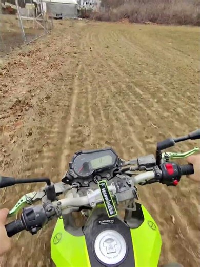 Testing my little bike before spring time