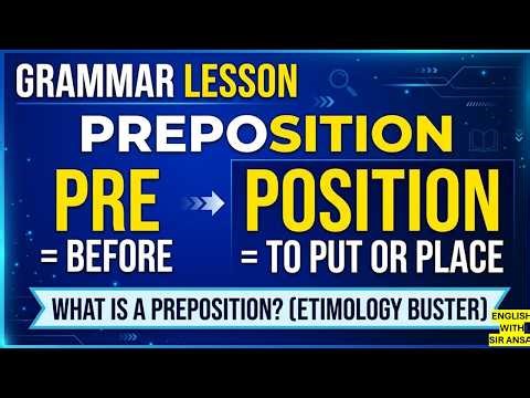 Prepositions by Sir Ansar