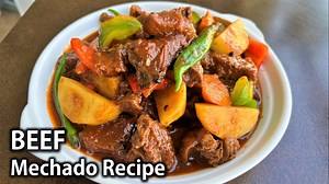 Classic BEEF MECHADO RECIPE | Napakadali at Napakasarap na Mechadong Baka Ingredients: Beef Cubes - 1 kilo Black Pepper Powder - 1/2 tsp Soy sauce - 5 tbsp Lemon Extract - 2 tbsp Cooking - 3 tbsp Chopped Garlic - 3 tbsp Sliced Onion - 2 medium size Sliced Tomato - 2 large size Tomato paste - 3 tbsp Water - 1 liter Potato - 2 medium size Carrot - 1 medium size Red Bell Pepper - 1 medium size Green Bell Pepper - 1 medium size Green chili - 4 pieces Salt - 1 tsp Brown Sugar - 2 tsp Broth Cube - 1 p