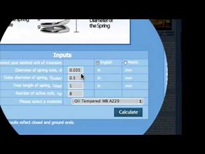 Compression Spring Calculator