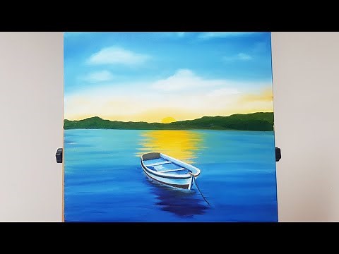 How to paint a row boat in oils