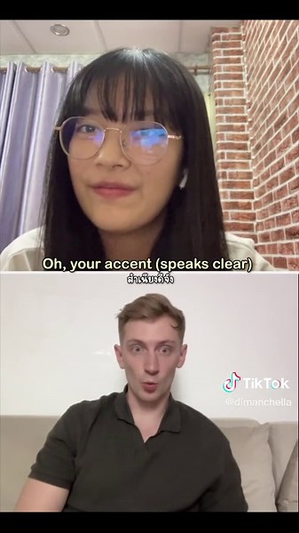 French and English Conversation with a Thai Girl