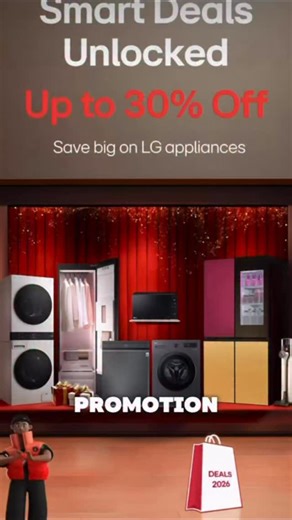 ‎Maحrukh‎ on Instagram: "Up to 30% off on LG Home Appliances this DSF ✨ Smarter living starts at home, upgrade with LG refrigerators, washing machines, dryers, stylers, and cooking ranges designed to make everyday life easier and better. Enjoy great deals and promotions available at retail stores as well as at all electronic retail stores near you. Visit the nearest store if you can, or shop online at https://www.lg.com/ae/appliances/promotion-offers … all offers are listed under the Home Applia