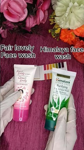 Best Face Wash for Clear Skin? 🤔 Glow & Lovely vs Himalaya Review+Benefits.... #trending #shorts