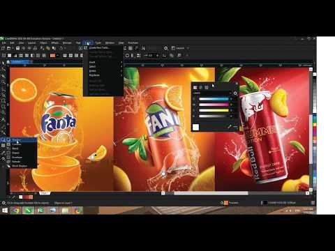 TOP NOTCH Product manipulation advertising design✅🔥 Full CorelDraw tutorial