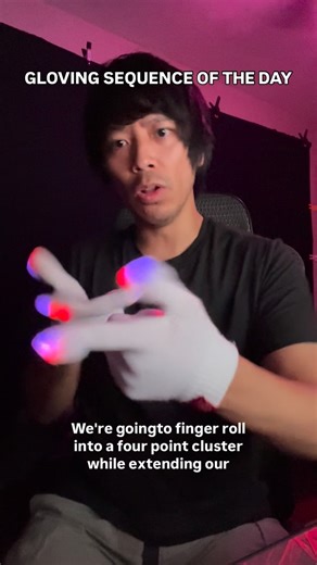 GLOVING ACADEMY | Kevin Cablay “Puppet” on Instagram: "This the sequence of the day ☀️Buy the Helios microlight and use code “ALOHANATION” for 10% off at @glow_leds 📚DM for gloving classes! All skills welcomed! 🦾Also check out my Patreon, for deeper educational content!"