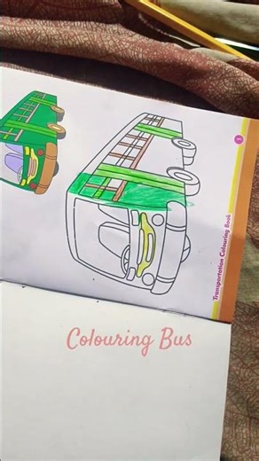 Transport Colouring Book. Bus Colouring. #drawing