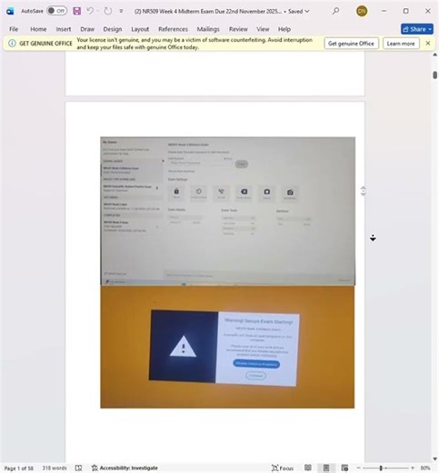 NR509 Week 4 Midterm Exam Due 22nd November 2025 Complete Actual Exam Questions #proctored_exams