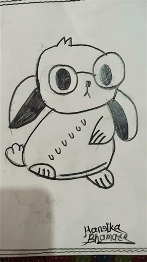 Bunny Rabbit simple drawing #art #artist #drawing