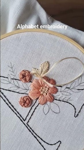 Perfect for monograms ✨🧵Create personalized gifts & decor 💛 #embroidery #tutorial #diy #handmade