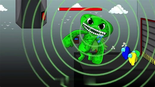 Among Us Passing the Bridge to Survive from  Green Hulk