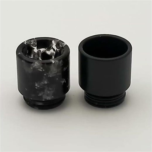 2pcs Black 810 Drip Tip Clrane POM Resin for RDA RTA Machine Heat Resistance Tank Accessories High