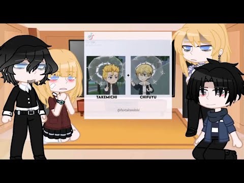 💥 TOP 3 ✨ Tokyo Revengers + Takemichi Family react to him, Tik Tok, edt, ... 💜 Gacha 💜 Compilation 💜