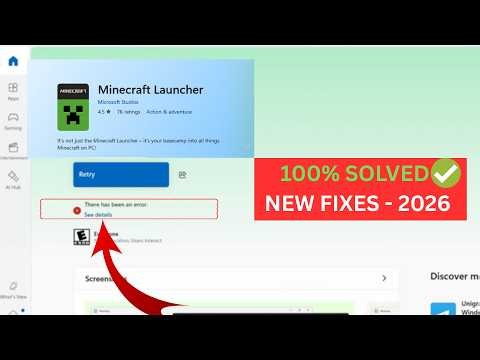 (2026 Fix✅) There Has Been An Error in Microsoft Store Windows 11/10