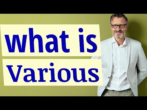 Various | Meaning of various