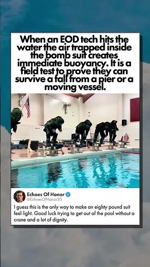 THE EIGHTY POUND SUIT SWIM TEST