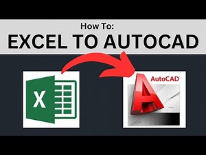 Copy EXCEL sheets into AUTOCAD - Tutorial