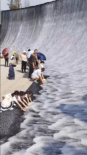 This incredible waterfall in China #trend