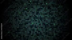 4K motion graphic binary code and random numbers and digits loop Animation. computer coding, a digital computer network, monitoring upload and download. encrypted, https Backgrouds