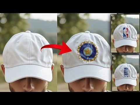 #Photoshop 1 minute Tutorial - Create Cap Logo Mockup in Photoshop