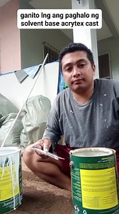 7.4K reactions · 329 shares | ganito lng ang pag halo ng solvent acrytex cast #BuhayPintor #paintingtips #everyone #followers #highlights #painting #constructionworker #ContentMonetization | Lhumer John Varona | Facebook