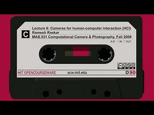 Lecture 6: Cameras for human-computer interaction (HCI)