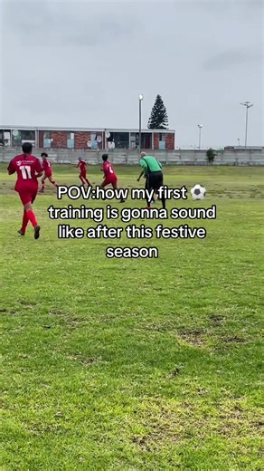 First Soccer Training After Christmas Lunch