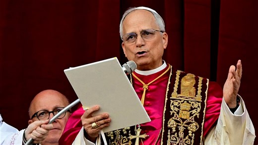 Watch Pope Leo XIV's first public address - in full