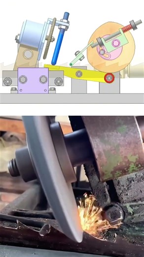 Amazing Metal Cutting Machine ⚙️ Quick Return Mechanism in Action #Shorts #Engineering #Machines