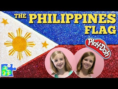 Play-Doh FLAG of the PHILIPPINES ! || Flags of the World || Bandera de las Filipinas